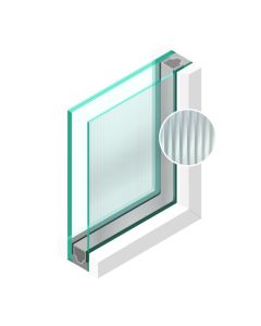 Dubbel glas Figuur Canale blank 4mm - sp - 33.1