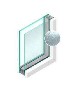 Dubbel glas Figuur Cathedraal Duits blank 4mm - sp - 33.1