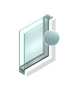 Dubbel glas Figuur Cotswold blank 4mm - sp - 4mm