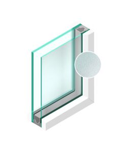 Dubbel glas Figuur Crepie blank 4mm - sp - 33.1