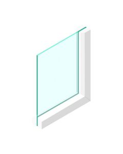 Enkel glas 8 mm