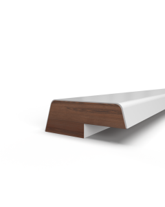 Opdek Glaslat 12x33 mm schuin - sponning 5x16mm
