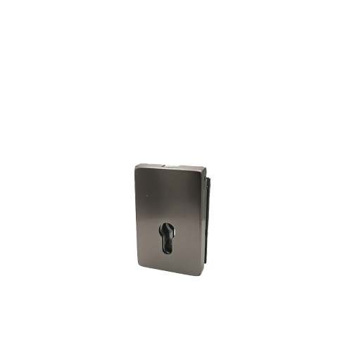 DORMA-Glas hoekslot voor PZ, gestempelde tegenplaat, compleet, RVS mat