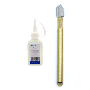 Silberschnitt glassnijder met 50ml Bohle glas snijolie