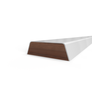 Opdek glaslat 9mm schuin